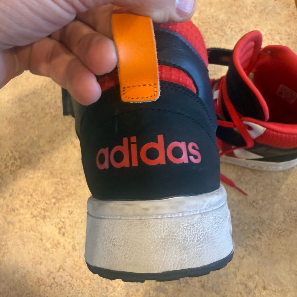 Adidas Men's High-Top Sneakers - Red, Black, White - Picture 6 of 16